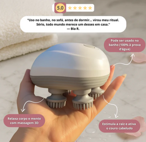 Massageador eletrico para couro cabeludo e corpo SejaMais